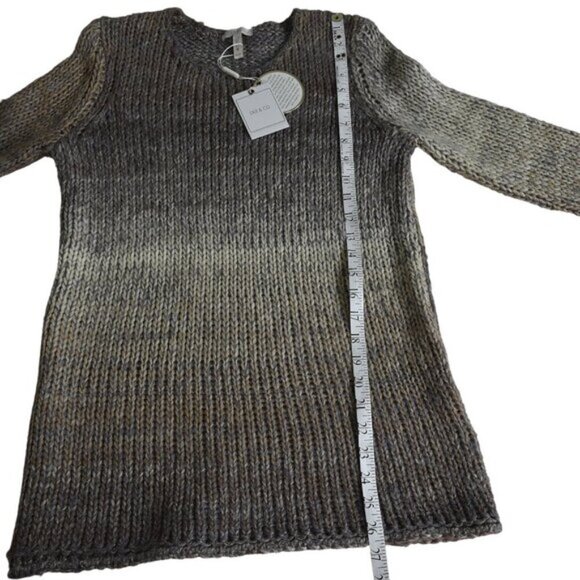 NWT DKR & Co Knit Ombre Wool Blend Sweater Brown Size Small - Picture 14 of 14